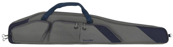 Allen 64250 Kenosha Rifle Case 50" Gray Endura w/Indigo Trim, Foam Padding, Gusseted Accessory Pockets, Lockable Zippers & Adjustable Sling — view 1
