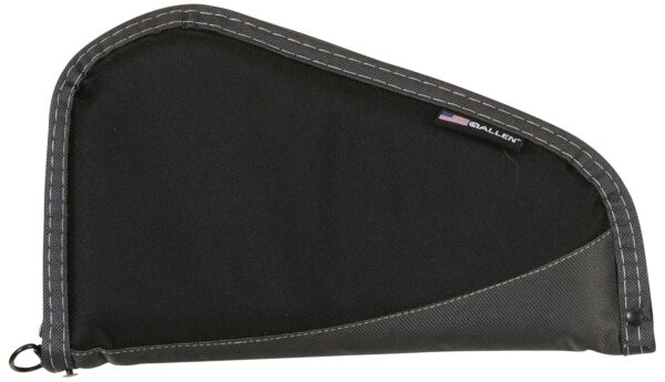 Allen 44411 Deluxe  Handgun Case Black w/Gray Trim, Foam Padding, Non-Absorbent Lining & Lockable Zipper 11" L — view 1