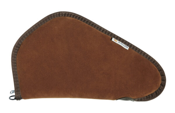 Heritage Cases 8613 Handgun Case  Brown Suede w/Black Trim, Faux Sherpa Lining & Foam Padding, Lockable Zippers 13" L — view 1