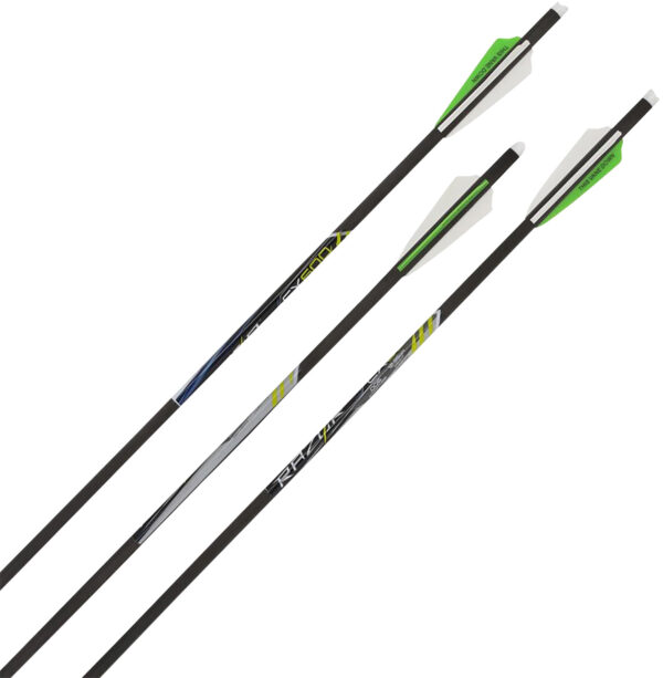 Allen 93120 CX600 Crossbow Bolts Black 20" Carbon Fiber 3 Pack — view 1