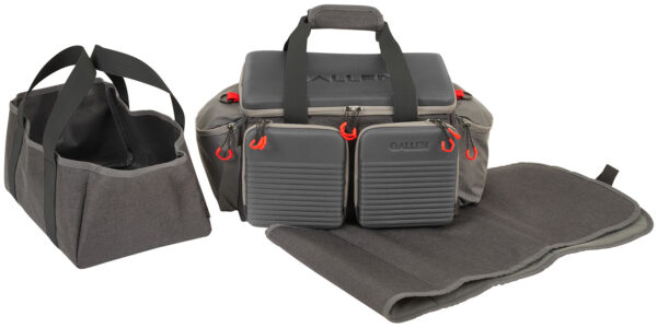 Allen 8325 Competitor Premium Gray Molded Lockable Range Bag w/Internal Tote & Fold-Up Gun Mat — view 1