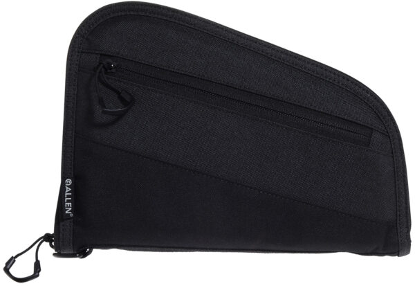 Allen 7749 Auto-Fit 2.0 Handgun Case Thick Foam Padding w/Knit Interior, Exterior Pocket & Black Finish for Compact Semi-Autos 9" L — view 1