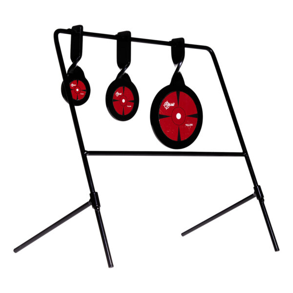 EZ-Aim 15403 Deflector Spinner Target System Air Rifle, Rimfire Pistol/Rifle Black/Red Steel Circle — view 1