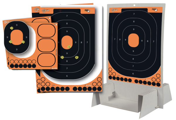 EZ-Aim 15548 Splash Reactive Trainer Kit Self-Adhesive Paper Black/Orange 14"x22" Oval — view 1
