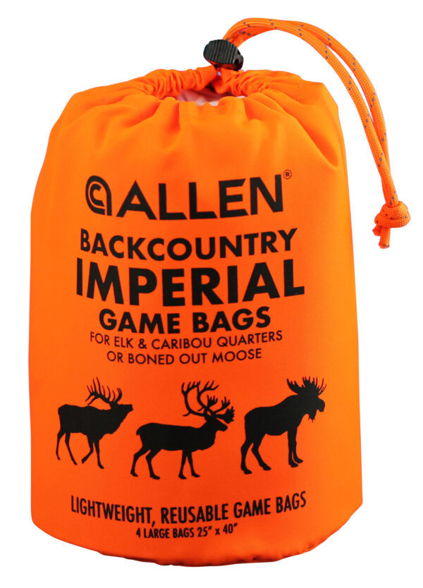 Allen 6590 BackCountry Imperial Elk Game Bag Set Orange Polyester 4 Bags — view 1