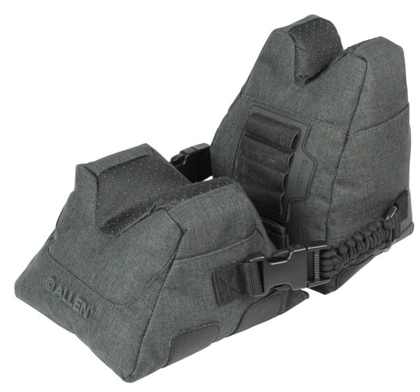 Allen 18417 Eliminator  Prefilled Front and Rear Bag, Gray Polyester, Side Release Buckles, Weighs 4.50 lbs., 11.50" L x 7.50" H — view 1