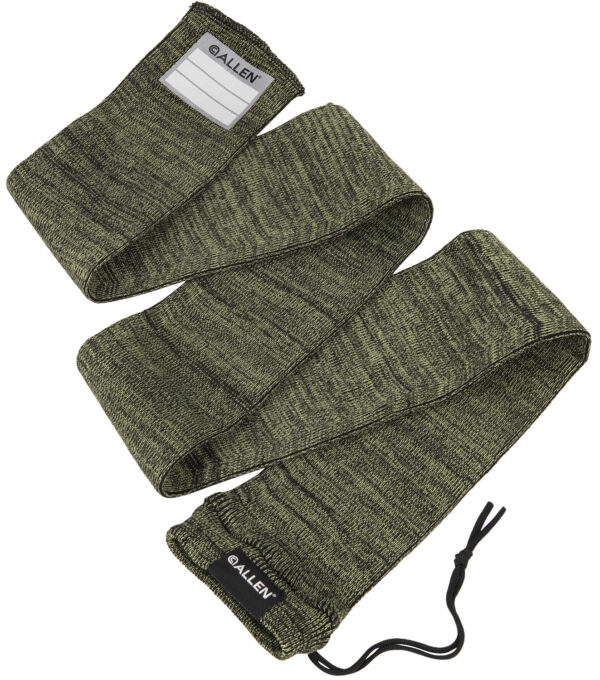 Allen 13171 Stretch Knit Gun Sock Green Silicone-Treated Knit w/Custom ID Labeling Holds Rifles with Scope or Shotguns 52" L x 3.75" W Interior Dimensions — view 1