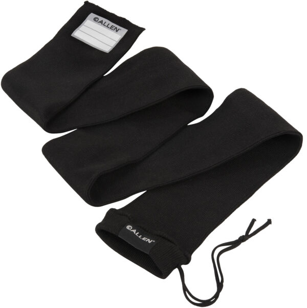 Allen 13173 Stretch Knit Gun Sock Black Silicone-Treated Knit w/Custom ID Labeling Holds Rifles with Scope or Shotguns 52" L x 3.75" W Interior Dimensions — view 1