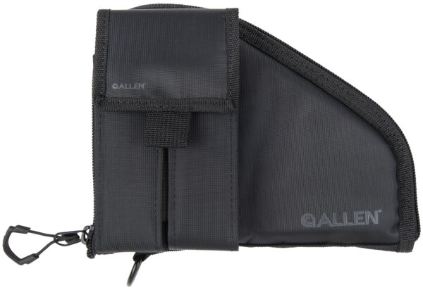 Allen 78-7 Pistol Case  W/Mag Pouch Black Nylon Fits Compact Handguns — view 1