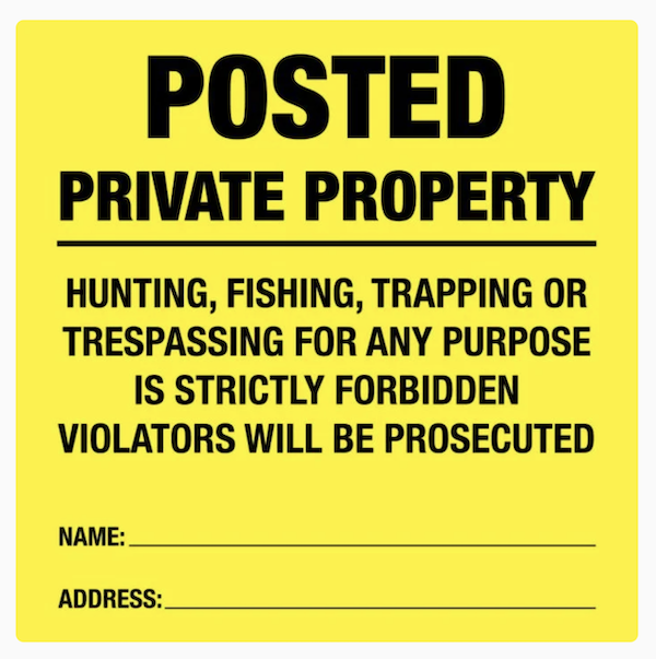 ALLEN POSTED NO TRESPASSN SIGN 12PK — view 1