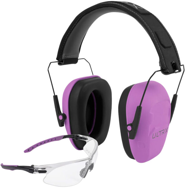 Allen 4155 Shield Ear & Eye Protection Combo 23 dB Plum — view 1