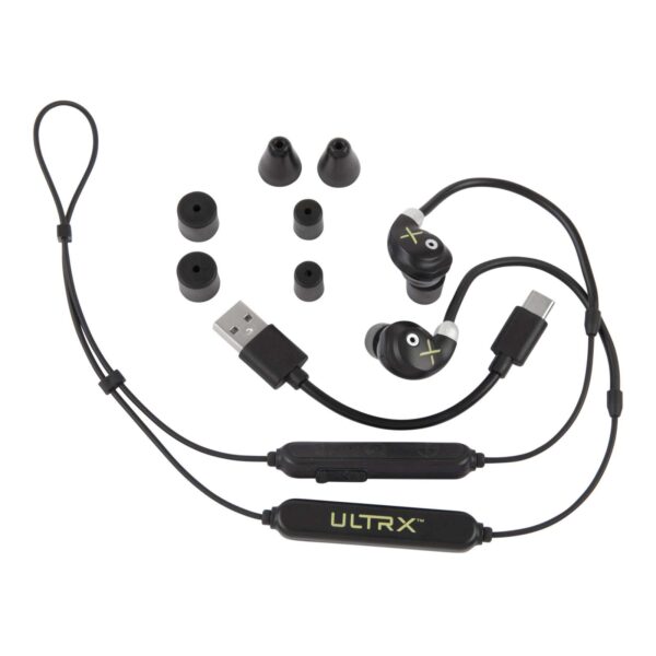 ALLEN ULTRX BIONIC FUSE BLUETOOTH AROUND THE NECK EARBUDS - BLACK (6/CASE) — view 1