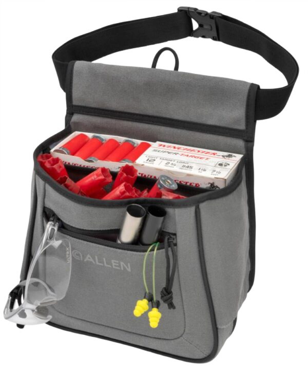 Allen 8409 Rival Shell Bag Double Gray Cotton Canvas 2 Boxes of Shells — view 1