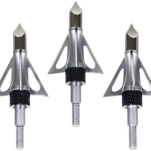 Allen 14635 Impact Fixed Blade Broadhead Stainless Steel Blades Silver 3 Pack