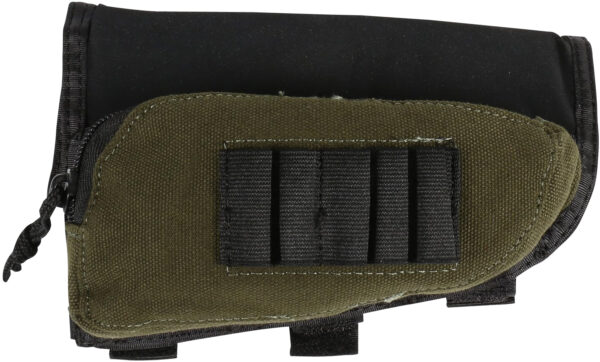 Allen 20550 Buttstock Shell Holder  Black/Green Cordura Capacity 5rd Rifle Buttstock Mount — view 1