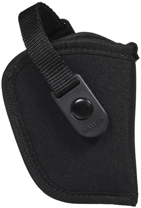 Allen 44809 Cortez  OWB, Size 09 Black Polyester, Fits Small Frame 5rd Revolver w/Hammer Spur, Belt Loop Mount Right Hand — view 1