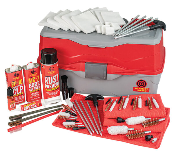 Shooters Choice 900MC Bullseye Box Cleaning Kit Multi-Caliber/12 Gauge Firearm Type Universal Nylon/Bronze/Stainless Steel Bristle — view 1