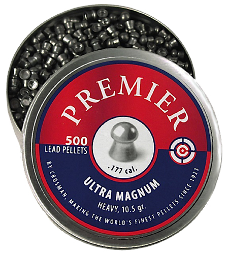 Crosman LUM77 Premier Ultra Magnum 177 Lead Domed Heavy Pellet 500/Tin — view 1