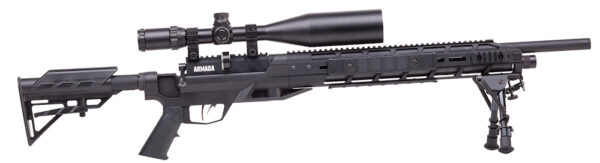 Benjamin BTAP22SX Tactical Armada  PCP 22 Pellet 10+1 Shot Black Black Receiver Black M4 Telescopic Stock Scope 4-16x50mm AO — view 1