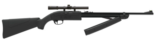 Crosman CLGY1000KT Legacy 1000 Air Rifle Pump 177 Black Rifled Steel Barrel, Black Receiver, Black Fixed All Weather Stock, Crossbolt Safety, Includes 4x15mm Scope — view 1