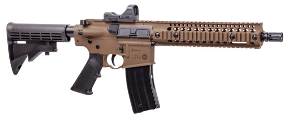 Crosman CFAR1X Full Auto R1 Air Rifle CO2 177 25rd Shot Black Flat Dark Earth Receiver Black 6 Position Stock — view 1