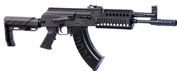 Crosman CAK1 Full Auto AK1 Air Rifle CO2 177 28 rd, Black Smooth Bore Barrel, Black Synthetic Folding Adjustable Stock w/Quad Mounting Rail System, Selector Safety — view 1