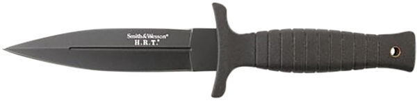 Smith & Wesson Knives SWHRT9BCP H.R.T.  4.75" Fixed Spear Point Plain 7Cr17MoV High Carbon SS Blade Thermoplastic Rubber Handle 9" OAL — view 1