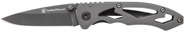 Smith & Wesson Knives CK400CP Skeletonized  2.20" Folding Drop Point Plain Stainless Steel Blade 3.20" Handle Includes Pocket Clip — view 1