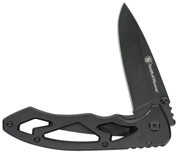 Uncle Henry CK400LCP Skeletonized  Large 3" Folding Drop Point Plain Stainless Steel Blade 4.40" Handle Includes Pocket Clip — view 1