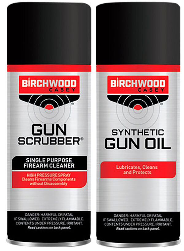 Birchwood Casey 33329 Gun Scrubber & Synthetic Gun Oil Combo Pack 1.25 oz Aerosol 2 Pack — view 1