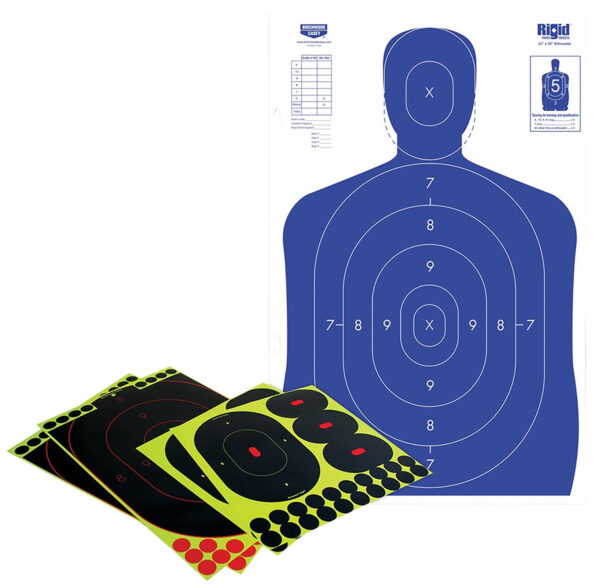 Birchwood Casey 34602 Shoot-N-C Reactive Target Self-Adhesive Paper Multi-Color Silhouette Kit — view 1