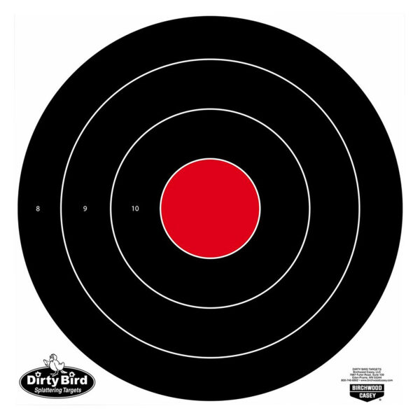 Birchwood Casey 35181 Dirty Bird  Bullseye Tagboard Target 17.25" 100 Per Pkg — view 1