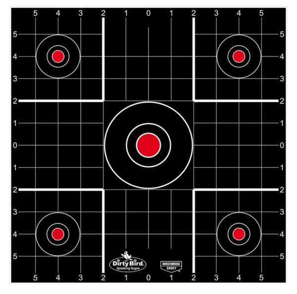 Birchwood Casey 35270 Dirty Bird  Bullseye Tagboard Target 12" 100 Per Pkg — view 1