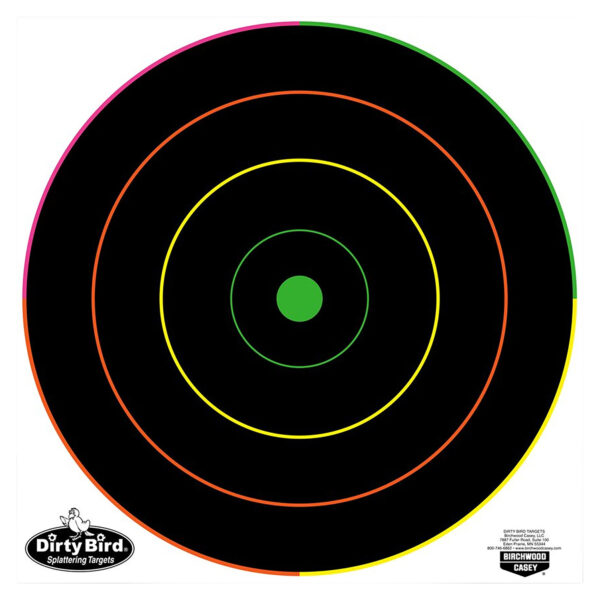 Birchwood Casey 35870 Dirty Bird  Bullseye Tagboard Target 12" 100 Per Pkg — view 1