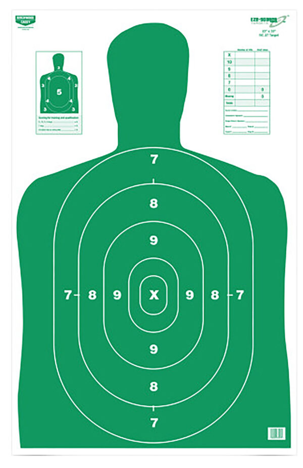 Birchwood Casey 37017 EZE-Scorer BC-27 Silhouette Paper 23" x 35" Green 100 Per Pkg — view 1