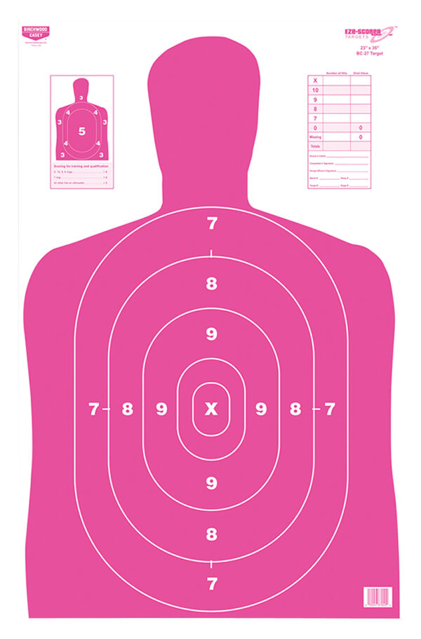 Birchwood Casey 37040 EZE-Scorer BC-27 Silhouette Paper Target 23" x 35" 100 Per Pkg — view 1
