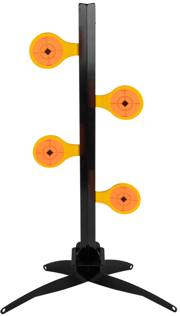 Birchwood Casey 47421 World of Targets Dueling Tree 3.50" Rimfire Pistol/Rifle Orange/Yellow Steel Circle w/Crosshair & Diamond — view 1