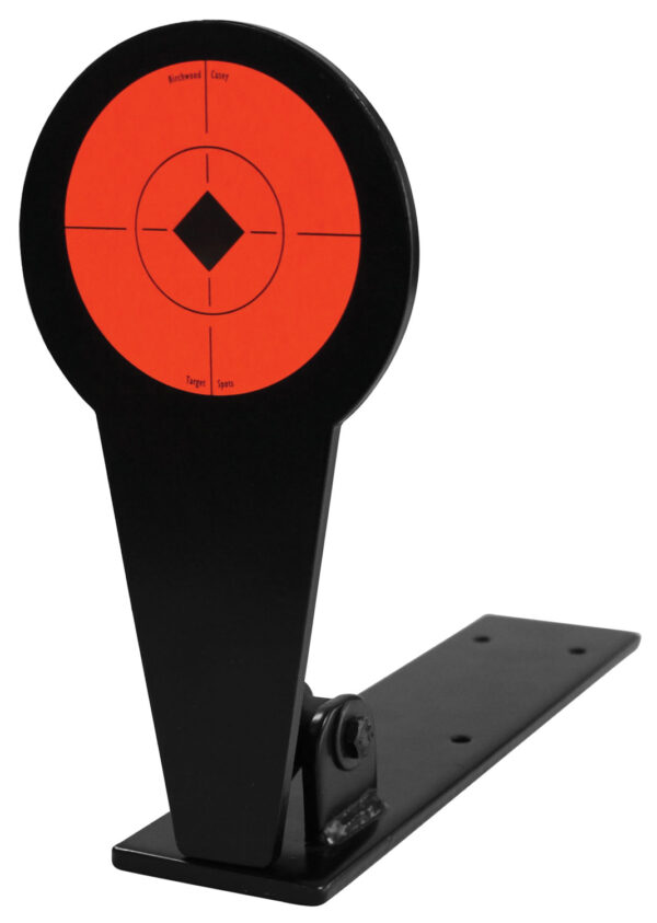 Birchwood Casey 47524 World of Targets Popper 4" Rimfire Pistol/Rifle Black/Orange Steel Diamond Standing Includes Ground Stakes — view 1
