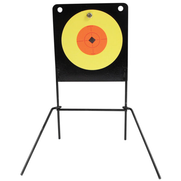 Birchwood Casey 47652 World of Targets Spoiler Alert Rimfire Pistol/Rifle Orange/Yellow AR400 Steel — view 1