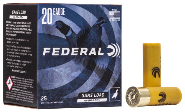 Federal H2044 Game-Shok High Brass 20Gauge 2.75" 1oz 4Shot 25 Per Box/10 Case — view 1