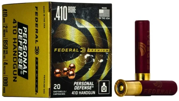 FEDERAL PERSONAL DEFENSE AMO 410GA 2-1/2" #000 BUCK 20RD (10 BOX CASE) — view 1