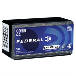 22 WMR 40GR FULL METAL JACKET 50/BOX