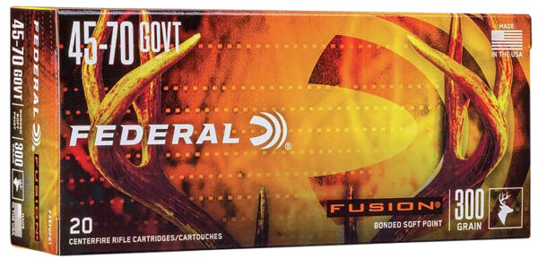 Federal F4570FS1 Fusion  45-70Gov 300gr Bonded Soft Point 20 Per Box/10 Case — view 1
