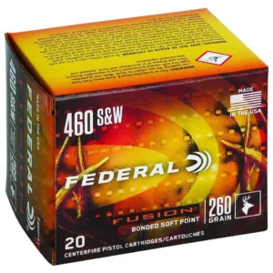 FEDERAL FUSION PISTOL AMO 460 S&W 260GR 20RD (10 BOX CASE)