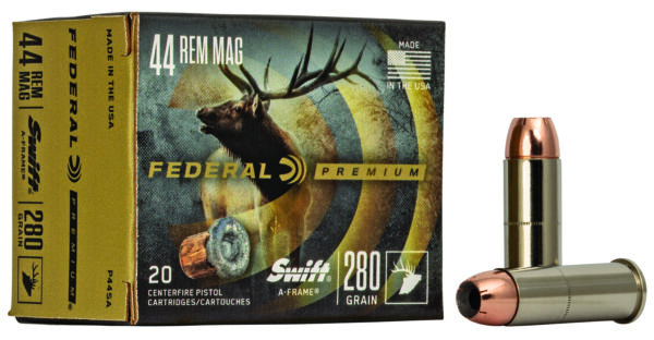 Federal P44SA Premium  44RemMag 280gr Swift A Frame 20 Per Box/10 Case — view 1
