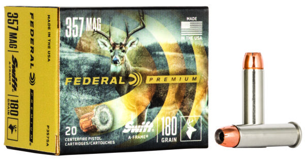 Federal P357SA Premium  357Mag 180gr Swift A Frame 20 Per Box/10 Case — view 1