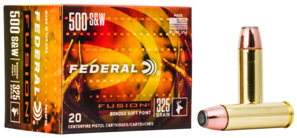 Federal F500FS2 Fusion Handgun 500S&W Mag 325gr Fusion Soft Point 20 Per Box/10 Case — view 1