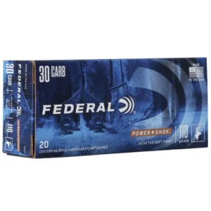 FEDERAL POWER SHOK AMO 30 CARB 110GR SPRN 20RD (10 BOX CASE)