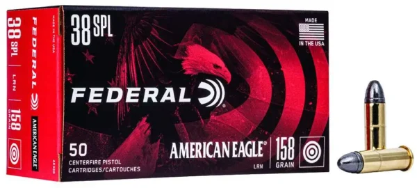 FEDERAL AMERICAN EAGLE PROMO AMO 38 SPECIAL 158GR LRN 50RD (20 BOX  CASE) — view 1