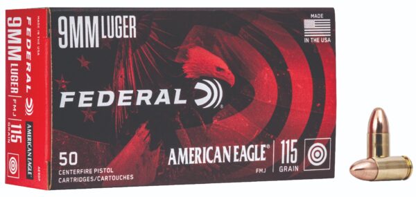 FDR 9MM 115GR AE FMJ TRAY 50RD — view 1